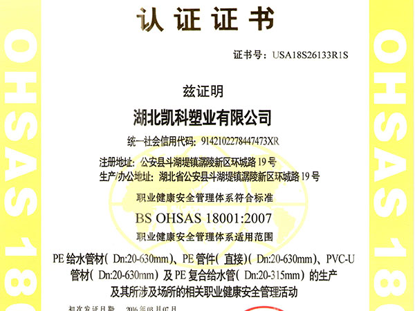 職業健康安全管理體系